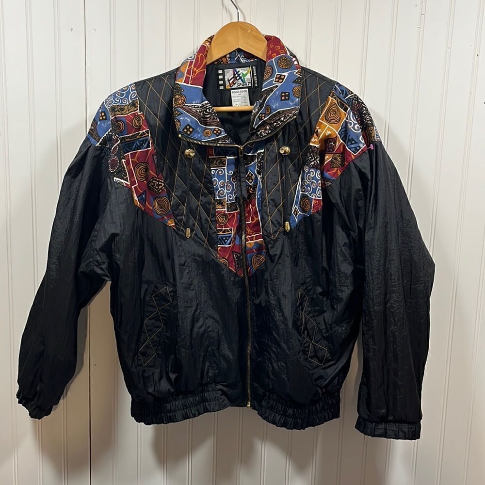 River Edge Sport vintage windbreaker jacket